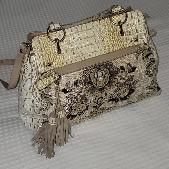 Beautifully Embroderided & Leather Sharif 1827 Satchel - Picture 2 of 14